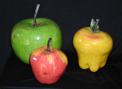Apples 2002 sculptures