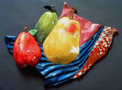 Wall Fruit sculpture